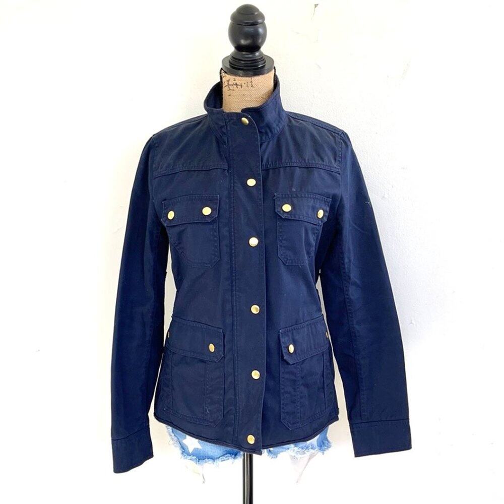J. CREW DOWNTOWN FIELD navy blue jacket size Small - Picture 13 of 14